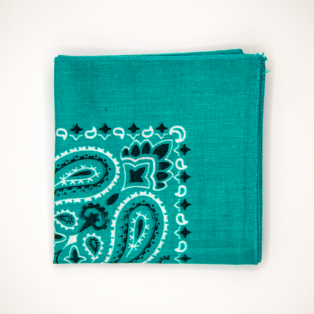 Bandana bleu canard
