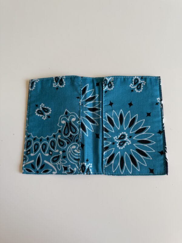 Protège passeport Marine / Turquoise – Image 2