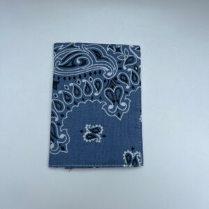 Protège passeport Bleu Chambray / Violet