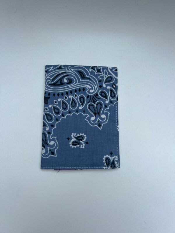Protège passeport Bleu Chambray / Violet