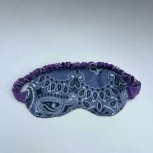 Masque de voyage Bleu Chambray / Lilas