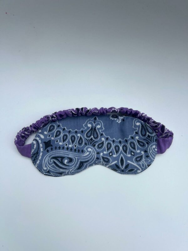 Masque de voyage Bleu Chambray / Lilas