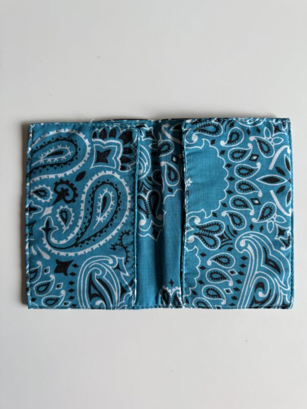 Protège passeport Marron / Turquoise – Image 2