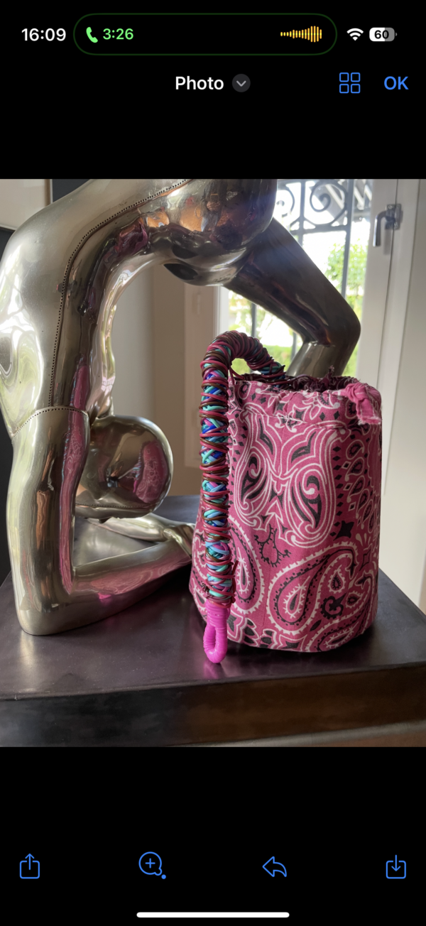 Sac Bubble Gum / Fuchsia / Anse longue Bleu Marron Fuchsia (Vente Flash)