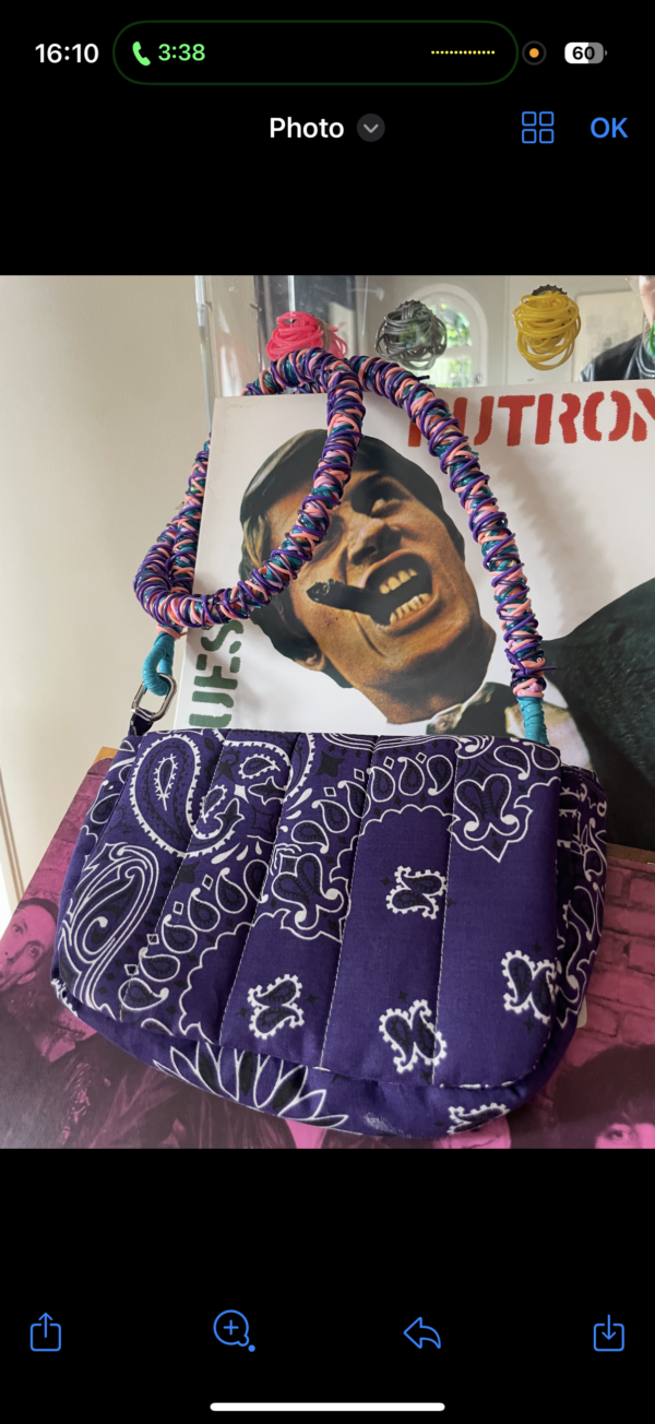 Sac Miko / Violet - Anse longue prune rose bleu (Vente Flash)