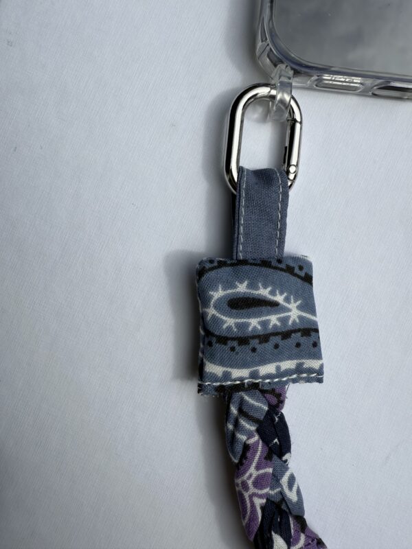 Poignet de téléphone Chambray, Lilas, Marine