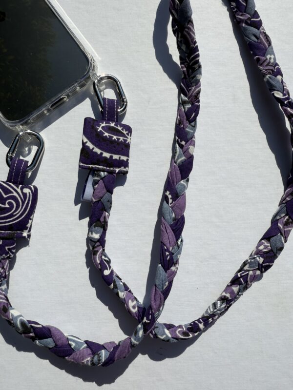 Tresse de téléphone - Violet/ Lilas/ Chambray