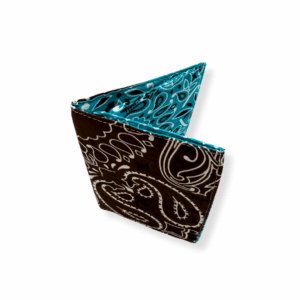 Protège passeport Marron / Turquoise