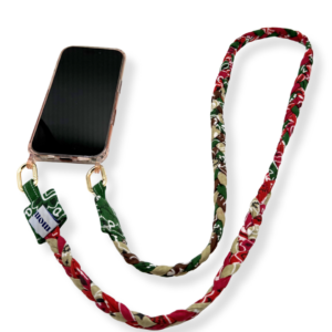 Tresse-longue-tons-de-verts-et-de-rouge