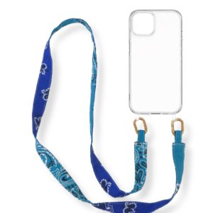anse de téléphone bicolore - majorelle turquoise