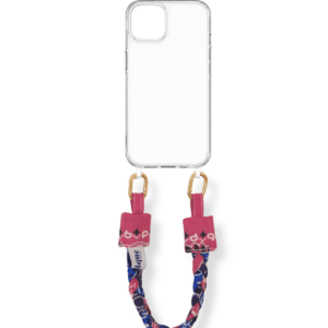 poignet de téléphone - bandana -fuschia violet majorelle