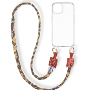 tresse de téléphone - bandana - léopard rouge vintage