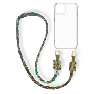 anse de téléphone bandana - kaki - vert -bleu canard