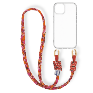anse de téléphone bandana - rouge vintage orange vintage