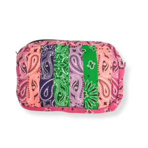 trousse maxi bandana fuchsia rose violet prairie fabrication française