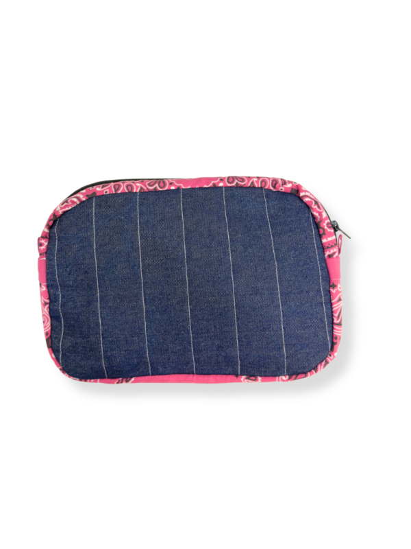 trousse maxi bandana fuchsia rose violet prairie fabrication française